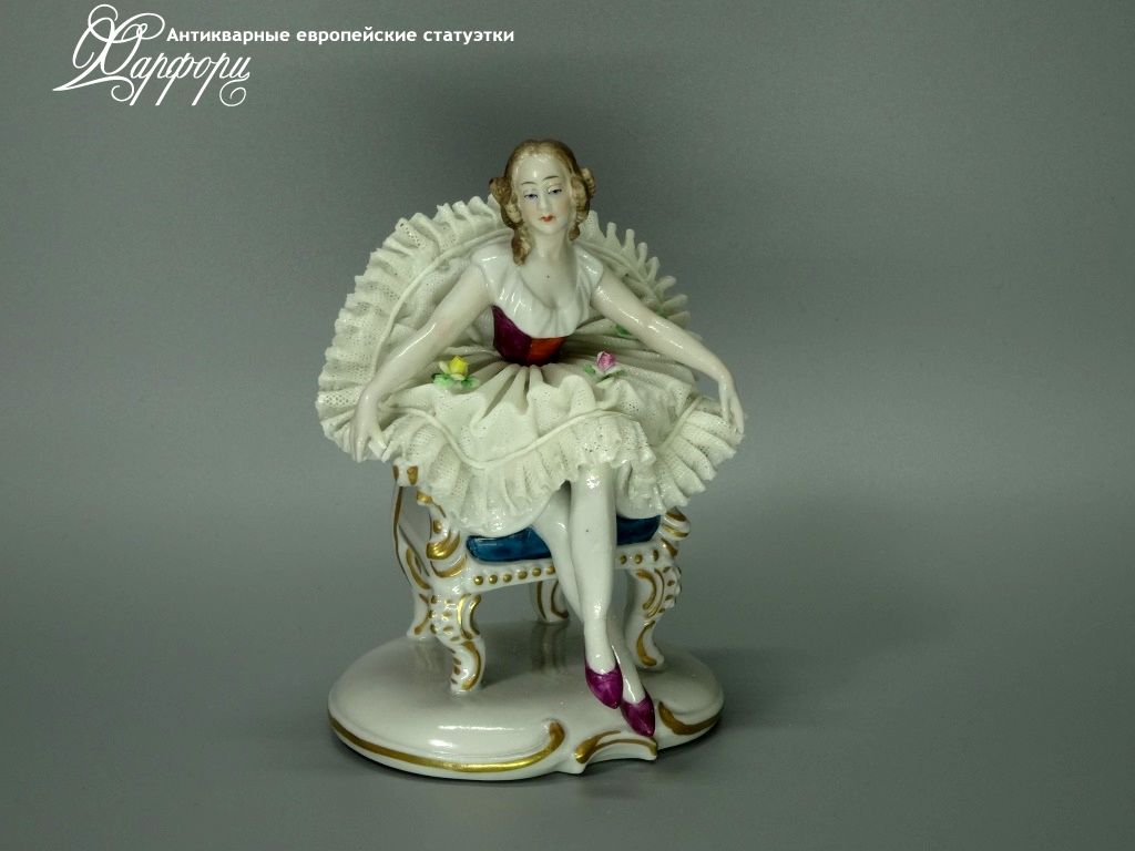 Купить фарфоровые статуэтки Sitzendorf, Маленькая балерина, Германия